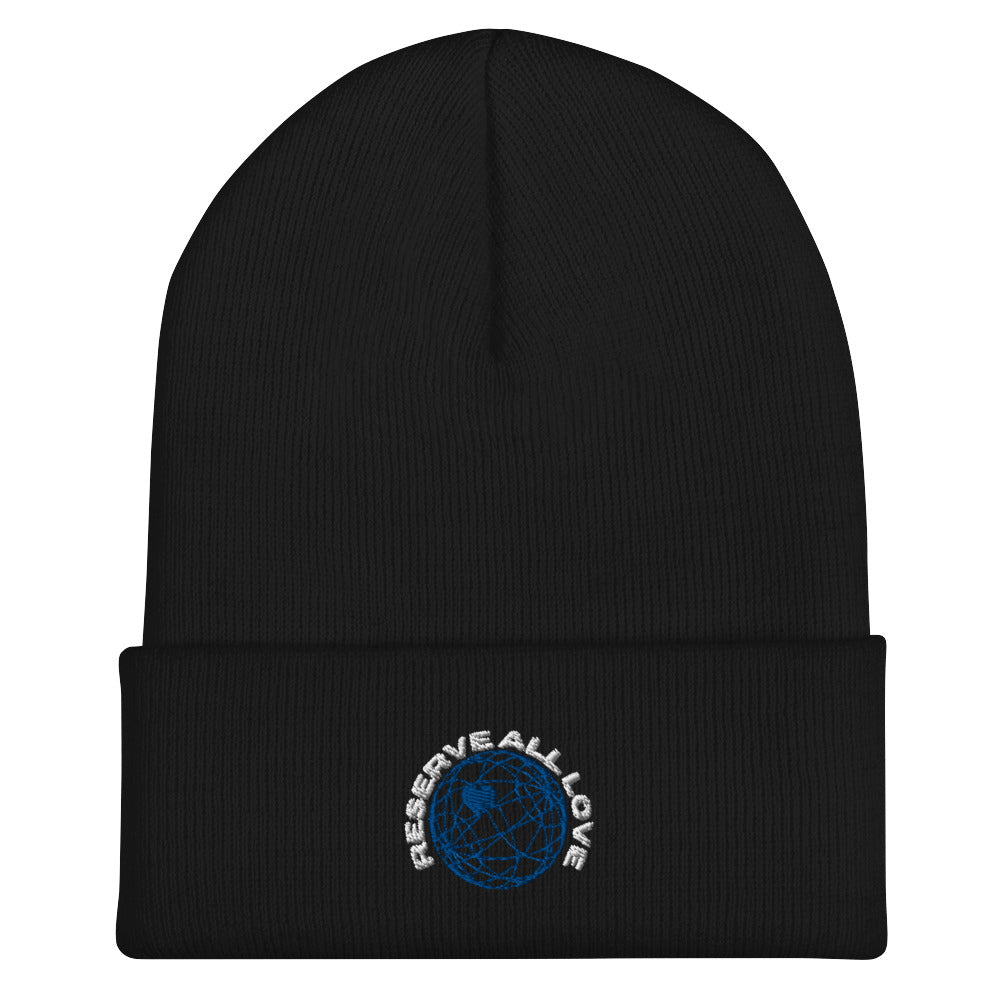 Reserve All Love Blue Cuffed Beanie
