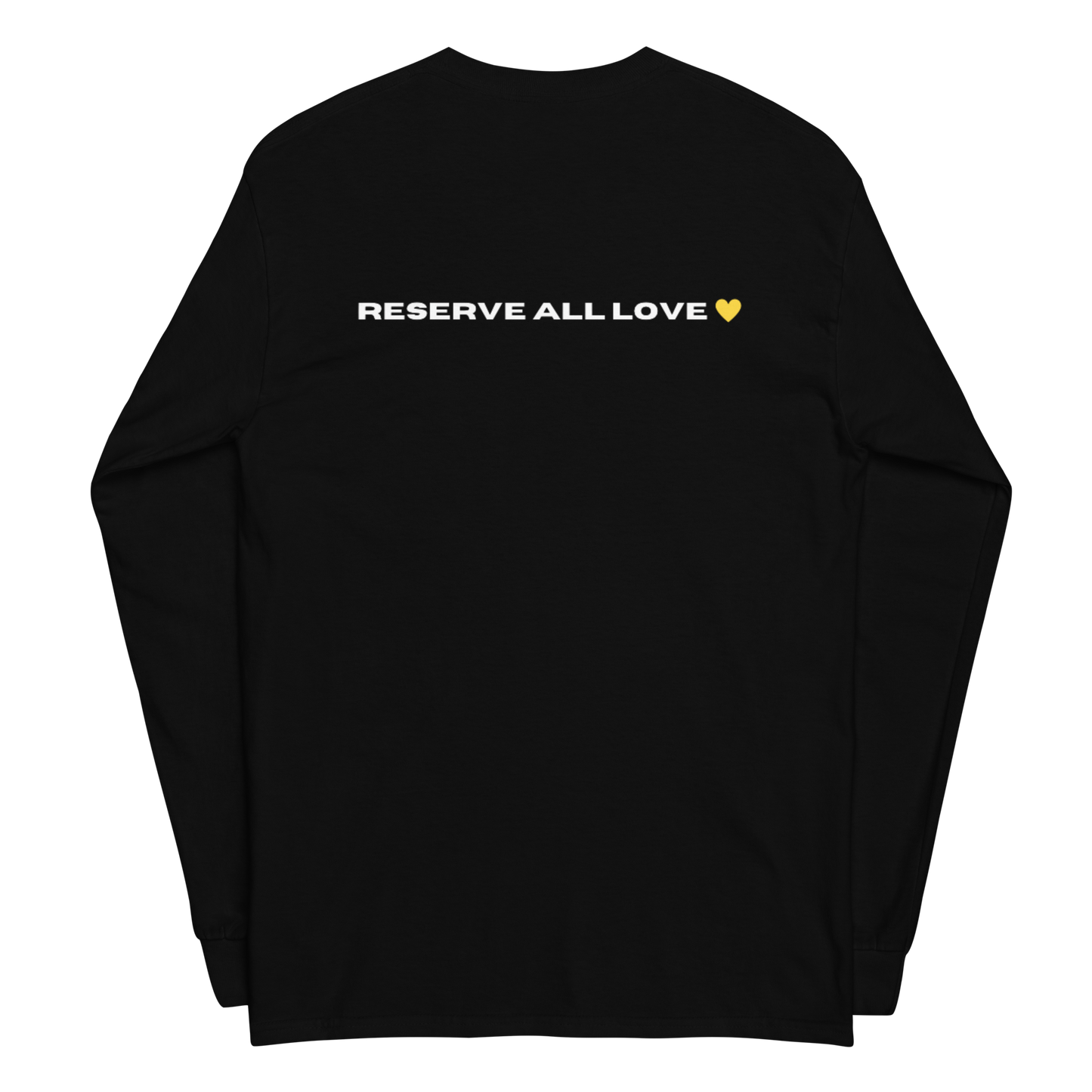 Reserve All Love Black and Yellow Long Sleeve Shirt