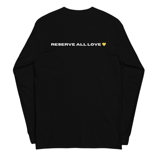 Reserve All Love Black and Yellow Long Sleeve Shirt