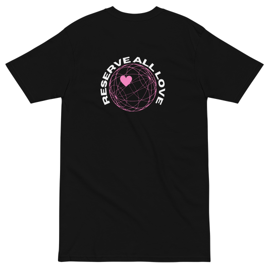Reserve All Love Black and Pink Tee