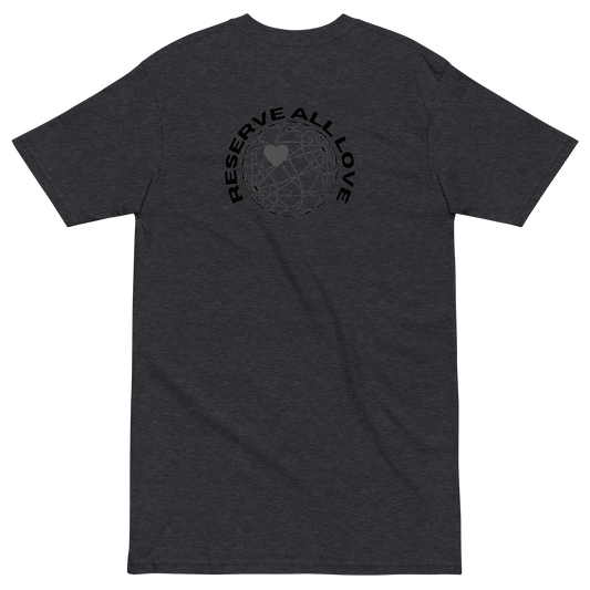 Reserve All Love Dark Grey and Black Tee