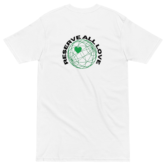 Reserve All Love White and Green Tee