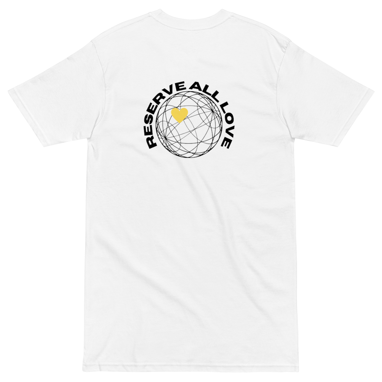 Reserve All Love White and Yellow Tee