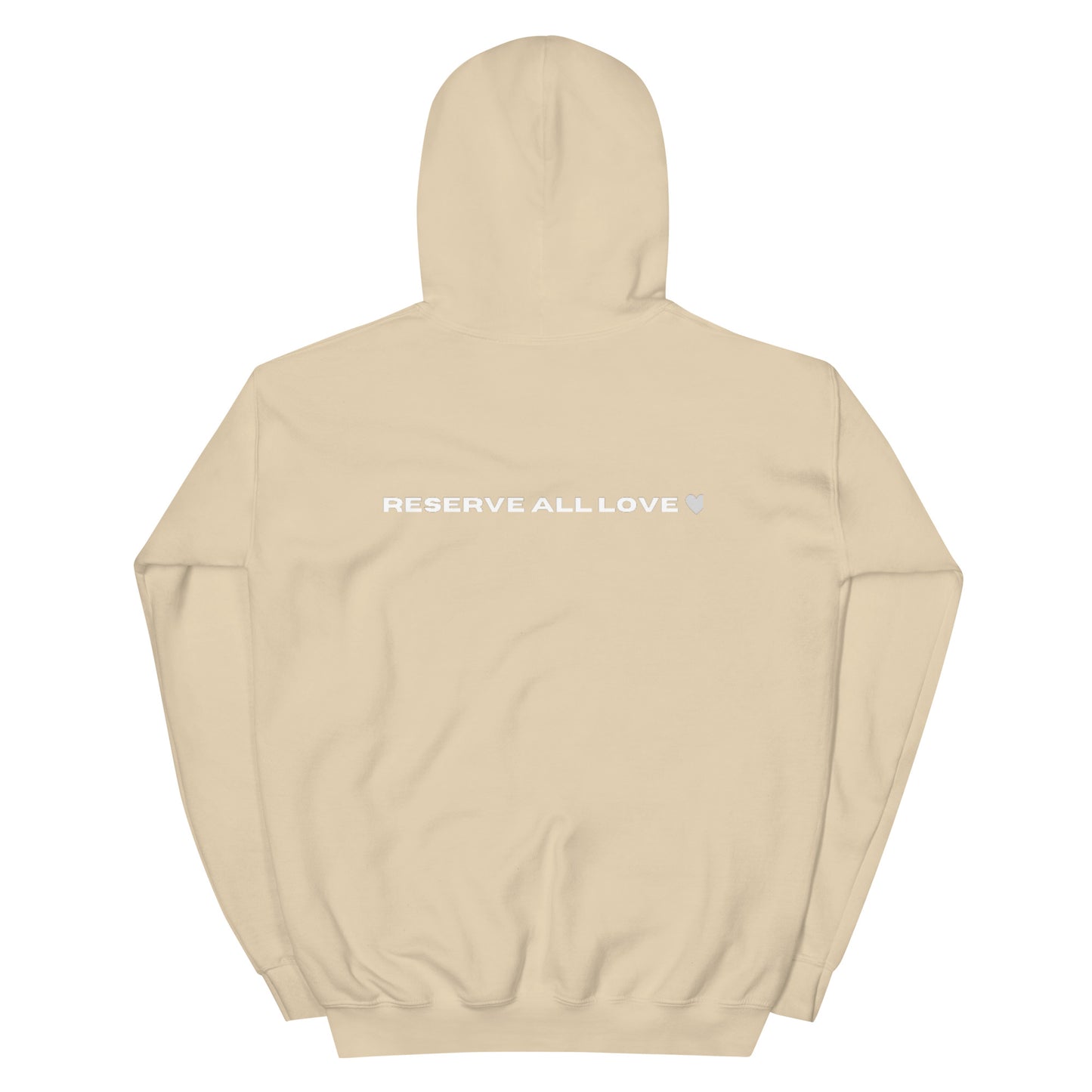 Reserve All Love Beige and White Hoodie