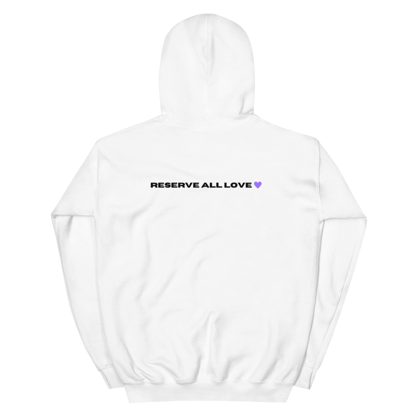 Reserve All Love White and Purple Hoodie