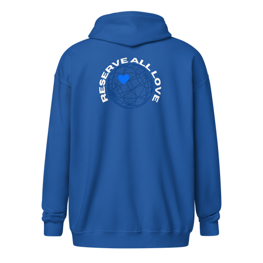 Reserve All Love Blue Zip Hoodie