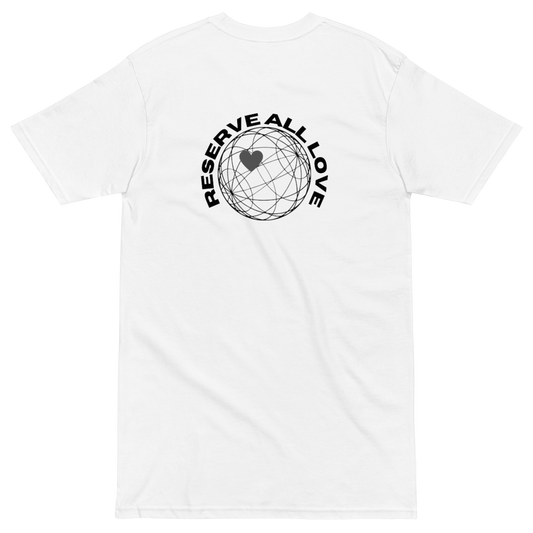 Reserve All Love White and Black Tee