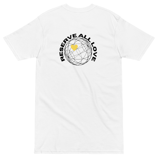 Reserve All Love White and Yellow Tee