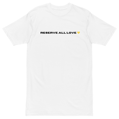Reserve All Love White and Yellow Tee